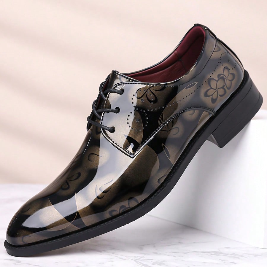 Men'S Shoes Brogues - Men's Fashion Business Lace-Up Brogue Derby