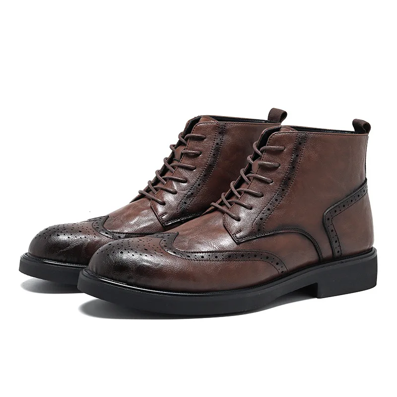 Men'S Shoes Brogues - Vintage Mens Ankle Chelsea Boots Luxury