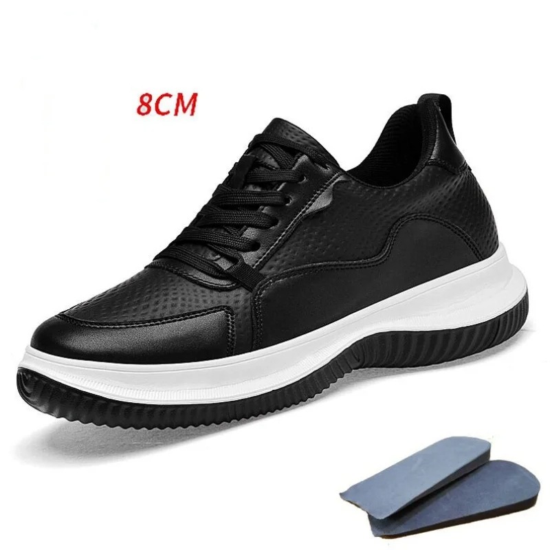 White Cow Leather Elevator Sne - Men'S Shoes With Height Increase review and price