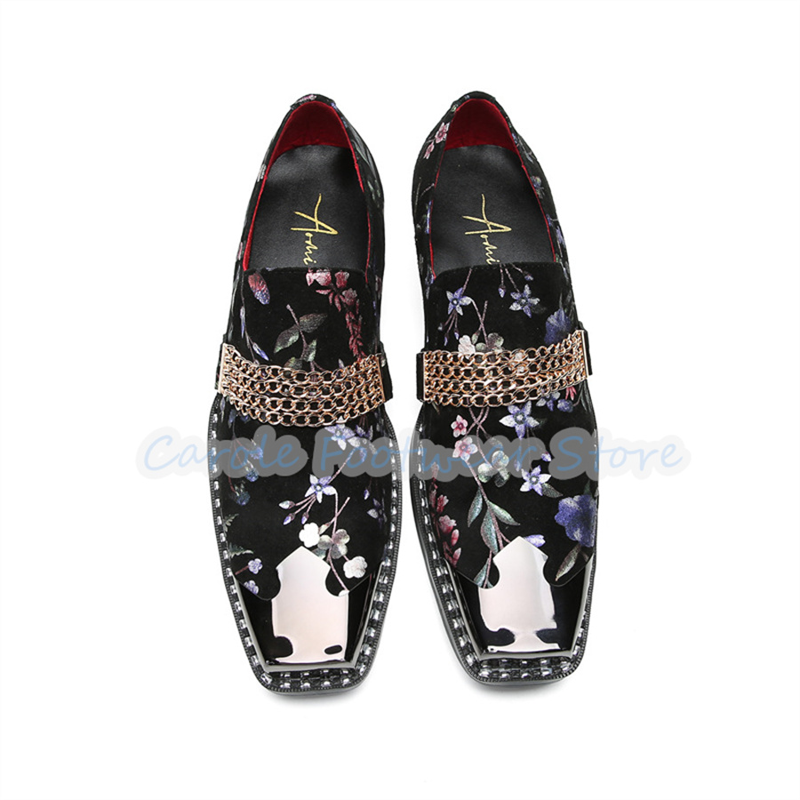 Fashion Flowers Prints Metal S - Men'S Shoes Brogues review and price