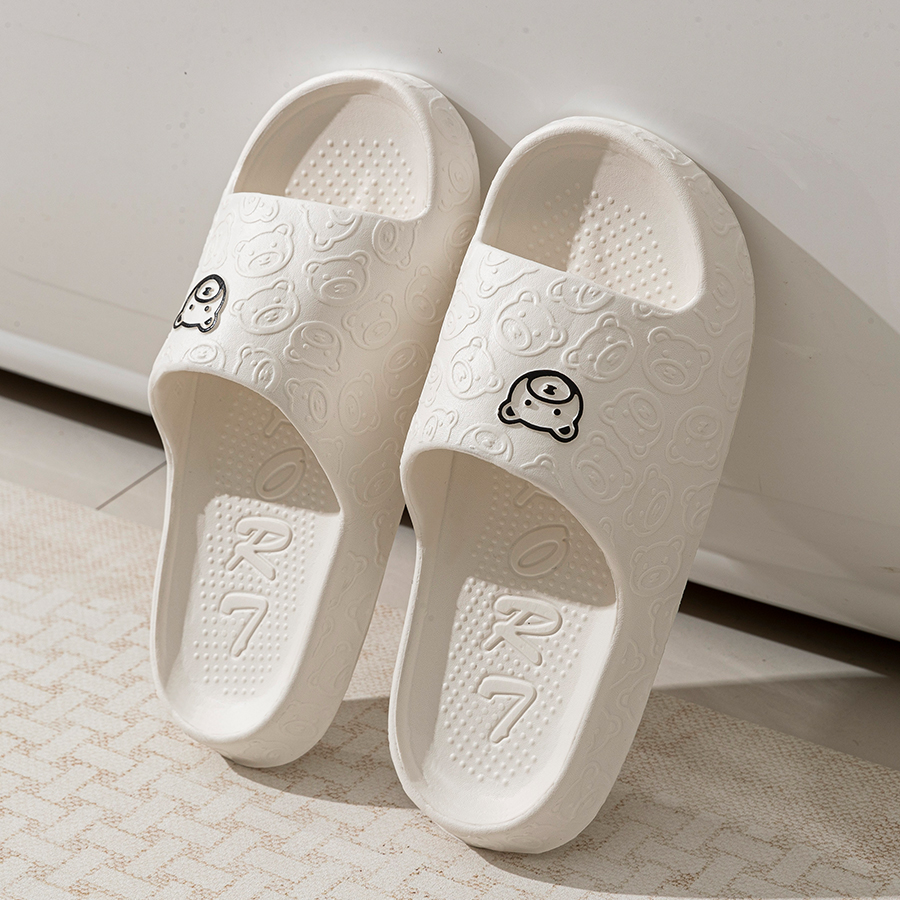 Printting Cute Bear Women Slip - Men'S Shoes With Platform review and price