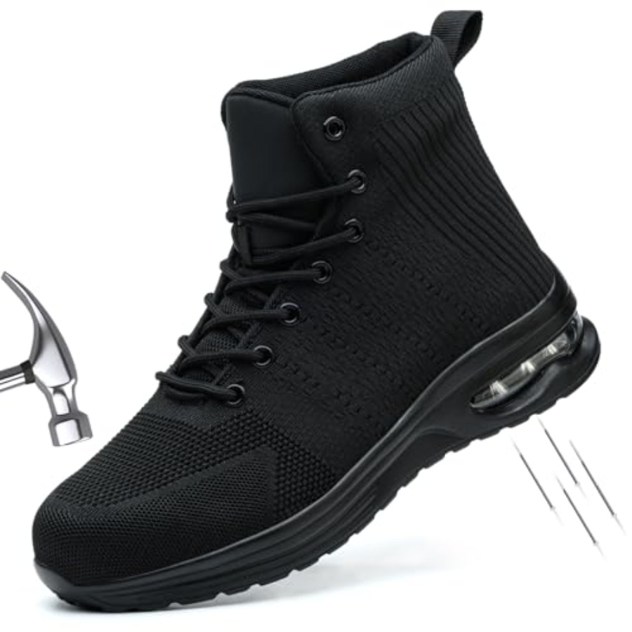 Steel Toe Work Boots for Men o - Men'S Shoes For Tennis review and price