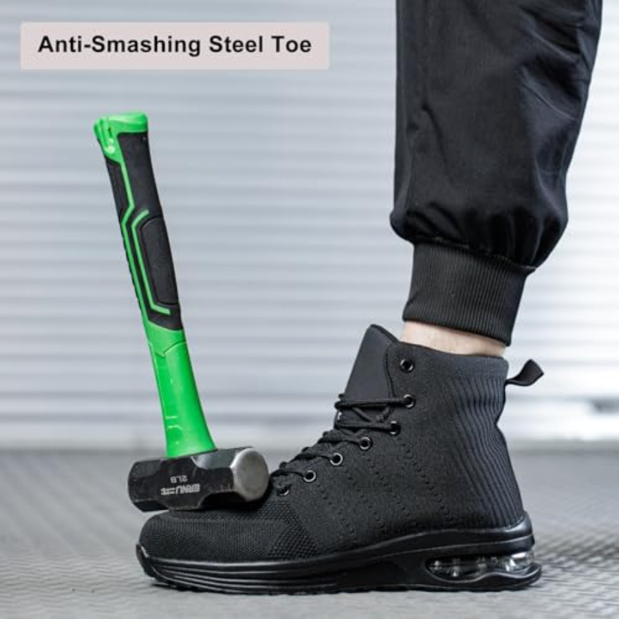 Steel Toe Work Boots for Men o - Men'S Shoes For Tennis review and price