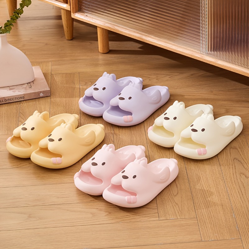 Cute Dog Cartoon Slippers Wome - Men'S Shoes With Platform review and price