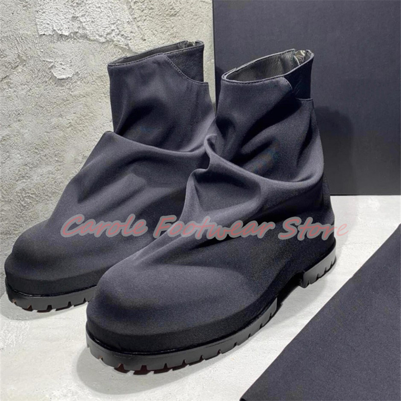 Pleated Nylon Cloth High Top M - Men'S Shoes With Height Increase review and price