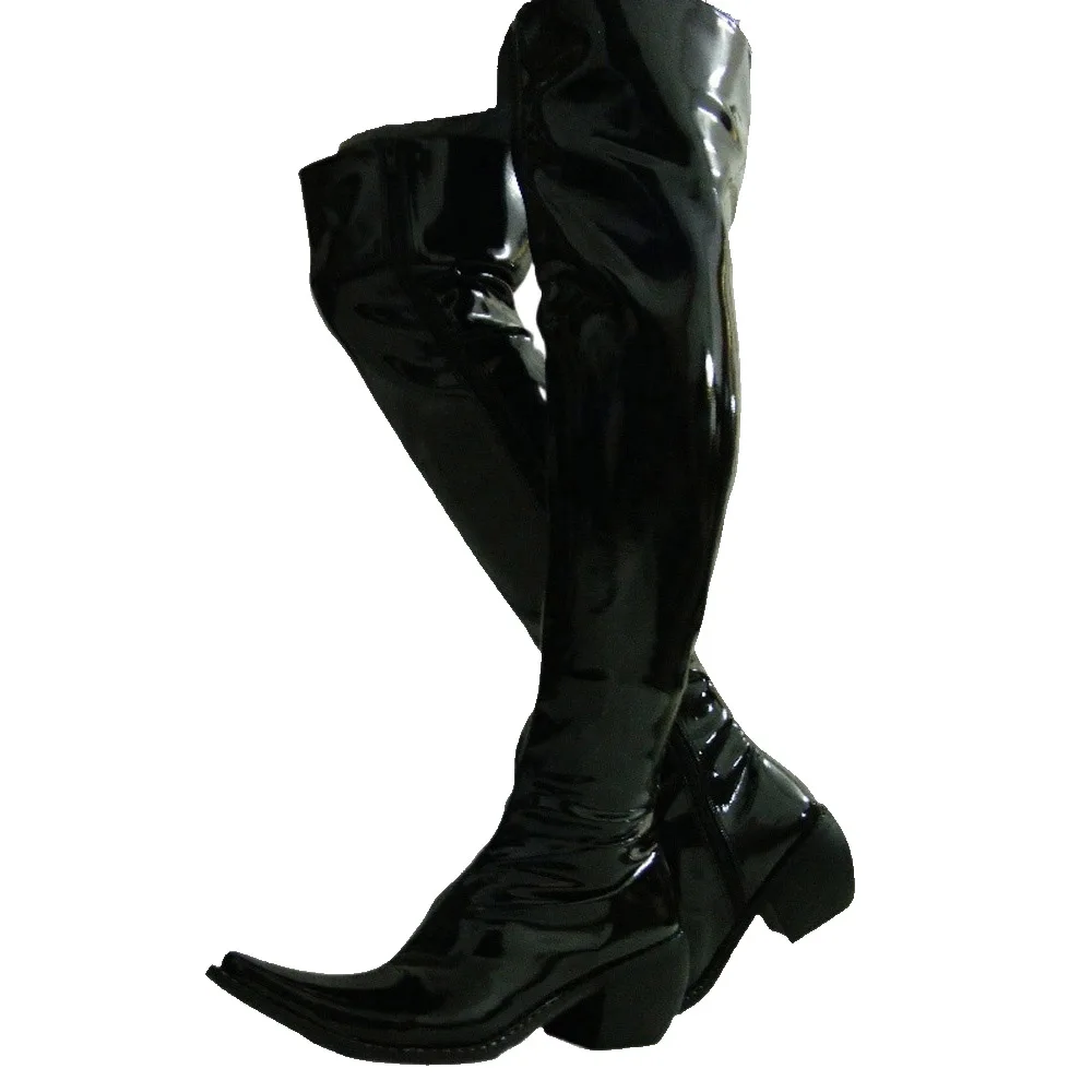 Fashion Men Patent Leather Ove - Shoes Heels Men review and price