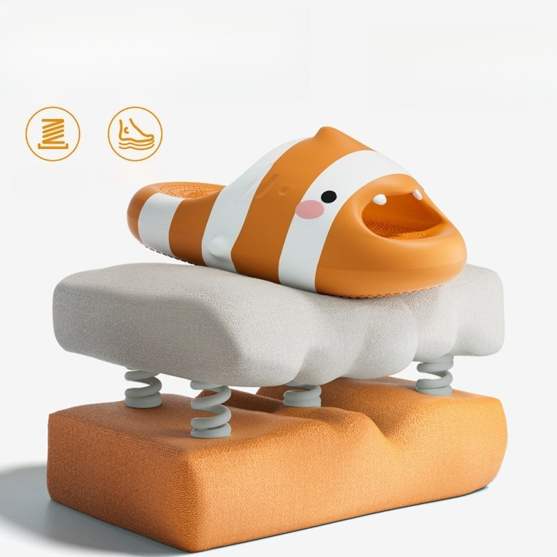 Cute Fish Cartoon Slides Women - Men'S Shoes With Platform review and price
