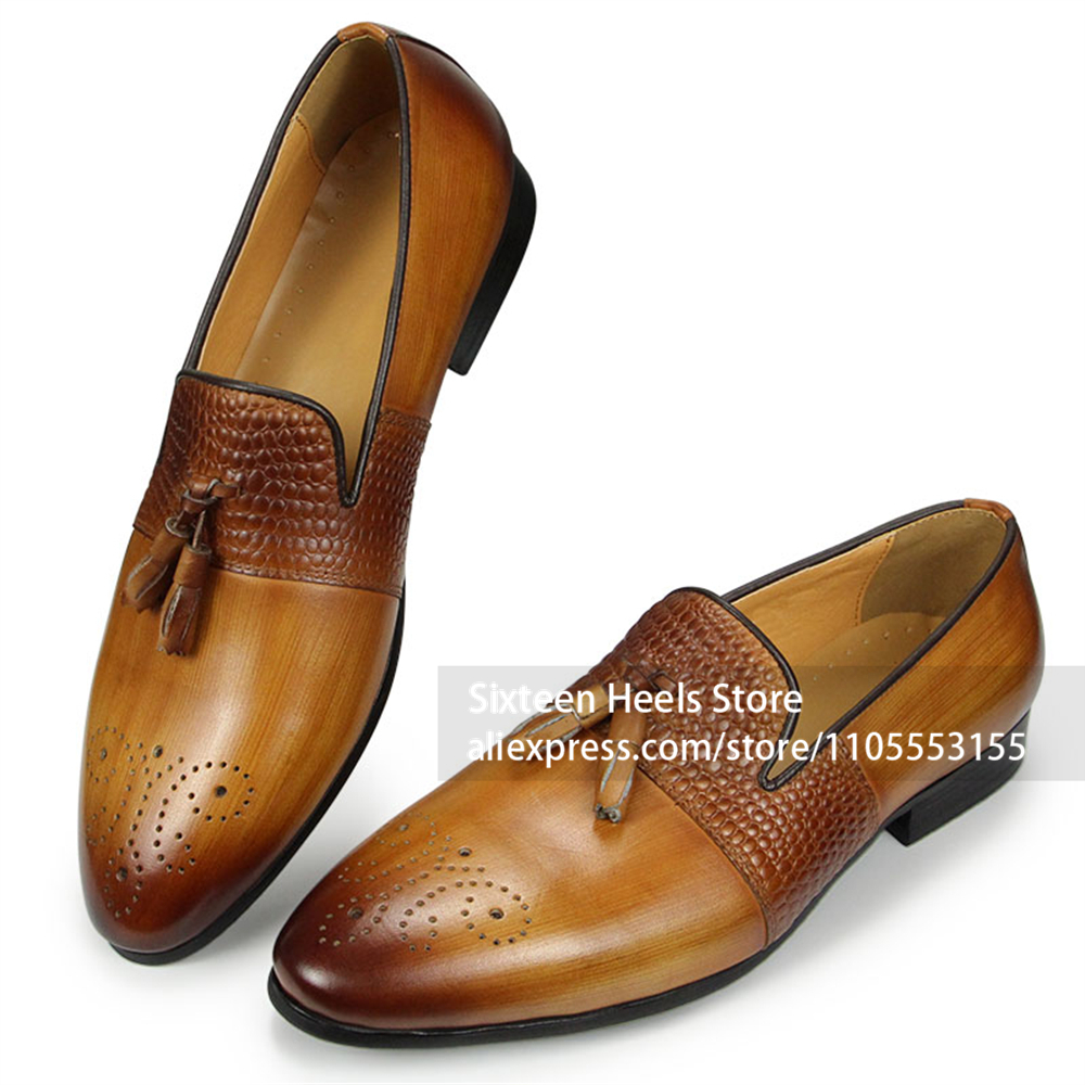 Burnished Tassel Brogue Loafer - Men'S Shoes Brogues review and price