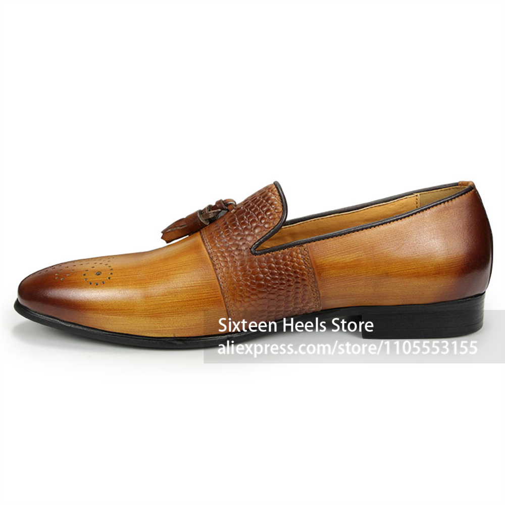 Burnished Tassel Brogue Loafer - Men'S Shoes Brogues review and price