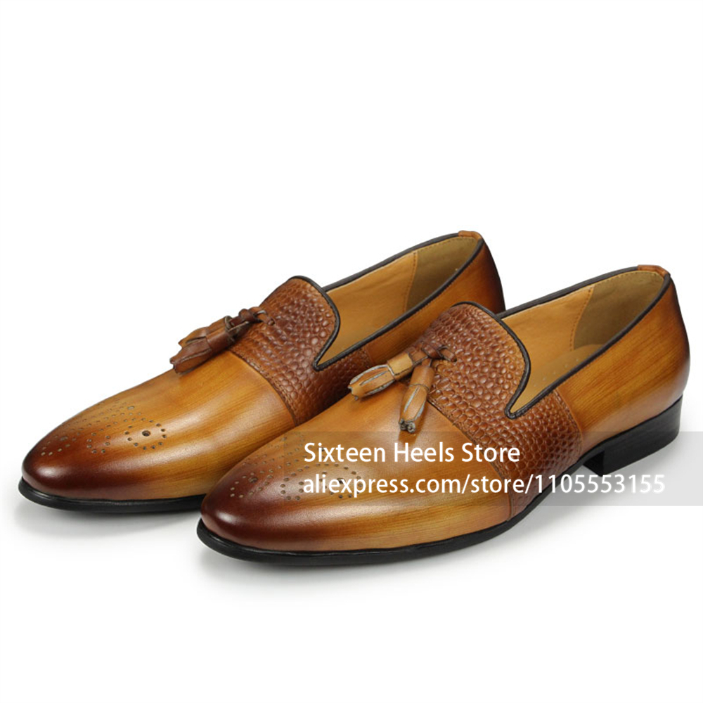 Burnished Tassel Brogue Loafer - Men'S Shoes Brogues review and price